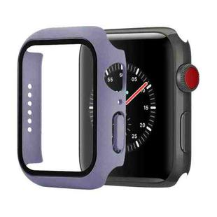 Shockproof PC+Tempered Glass Protective Case with Packed Carton For Apple Watch Series 3 & 2 & 1 42mm(Lavender)