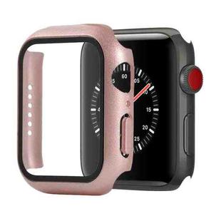 Shockproof PC+Tempered Glass Protective Case with Packed Carton For Apple Watch Series 3 & 2 & 1 42mm(Rose Gold)
