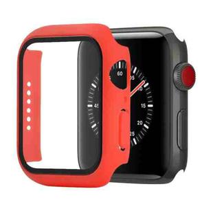 Shockproof PC+Tempered Glass Protective Case with Packed Carton For Apple Watch Series 3 & 2 & 1 42mm(Red)