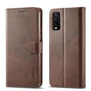 For Y20/Y20i/Y30/iQOO U1x LC.IMEEKE Calf Texture Horizontal Flip Leather Case with Holder & Card Slots & Wallet(Brown)