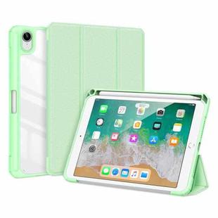 For iPad mini 6 DUX DUCIS TOBY Series Shockproof PU Leather + PC + TPU Horizontal Flip Tablet Case with Holder & Pen Slot & Sleep / Wake-up Function(Green)