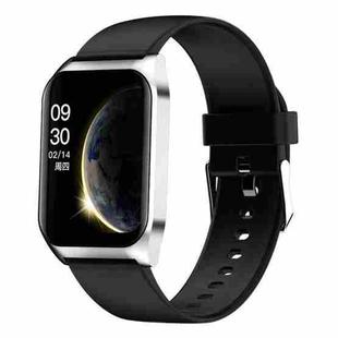 E17 1.69 inch IPS Touch Screen IP67 Waterproof Smart Watch, Support Sleep Monitor / Heart Rate Monitor / Bluetooth Calling, Style:Silicone Strap(Silver)