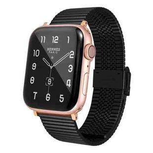 Multi-baht Steel Watch Band For Apple Watch Ultra 49mm / Series 8&7 45mm / SE 2&6&SE&5&4 44mm / 3&2&1 42mm(Black)