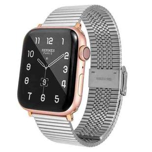 Multi-baht Steel Watch Band For Apple Watch Ultra 49mm / Series 8&7 45mm / SE 2&6&SE&5&4 44mm / 3&2&1 42mm(Silver)