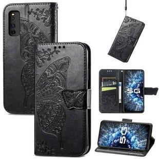 Butterfly Love Flowers Embossed Horizontal Flip Leather Case with Holder & Card Slots & Wallet & Lanyard For vivo IQOO Neo 3(Black)