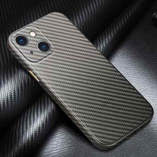 For iPhone 13 mini R-JUST Carbon Fiber Leather Texture All-inclusive Shockproof Back Cover Case (Grey)