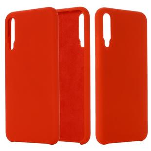 For Huawei Honor Play 3 Solid Color Liquid Silicone Dropproof Full Coverage Protective Case(Red)
