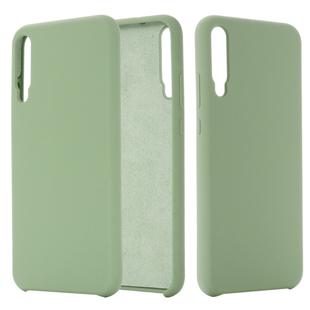 For Huawei Honor Play 3 Solid Color Liquid Silicone Dropproof Full Coverage Protective Case(Green)