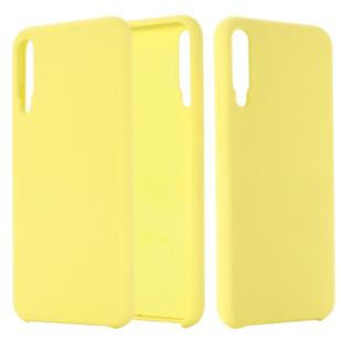 For Huawei Honor Play 3 Solid Color Liquid Silicone Dropproof Full Coverage Protective Case(Yellow)
