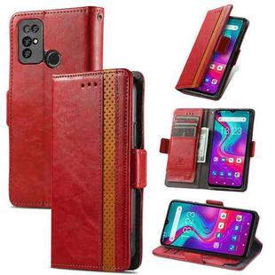 For Doogee X96 Pro CaseNeo Business Splicing Dual Magnetic Buckle Horizontal Flip PU Leather Case with Holder & Card Slots & Wallet(Red)