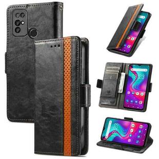 For Doogee X96 Pro CaseNeo Business Splicing Dual Magnetic Buckle Horizontal Flip PU Leather Case with Holder & Card Slots & Wallet(Black)