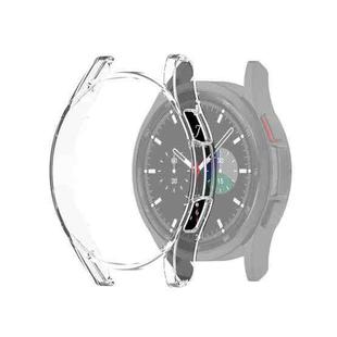 For Samsung Galaxy Watch4 Classic 42mm Half Coverage Hollowed PC Protective Case(Transparent White)