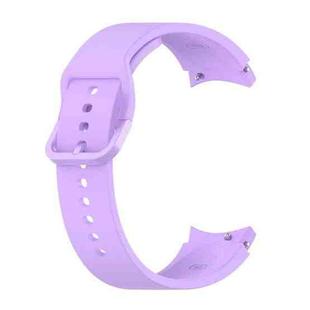 For Samung Galaxy Watch4 40mm / 44mm Silicone Flat Buckle Watch Band(Purple)