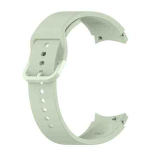 For Samung Galaxy Watch4 40mm / 44mm Silicone Flat Buckle Watch Band(Light Green)