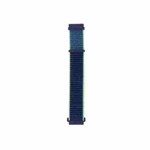 For Samsung Galaxy Watch3 41mm Nylon Loop Watch Band(Lime Green)