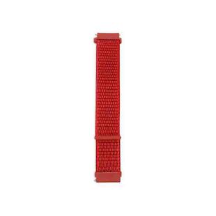 For Samsung Galaxy Watch3 41mm Nylon Loop Watch Band(China Red)