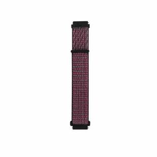 For Samsung Galaxy Watch3 41mm Nylon Loop Watch Band(Ripe Berry)