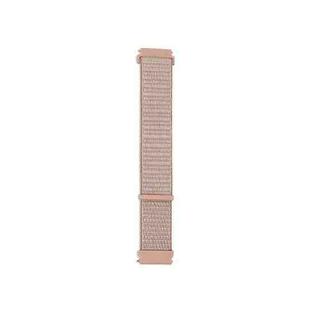 For Samsung Galaxy Watch3 45mm Nylon Loop Watch Band(Rose Pink)