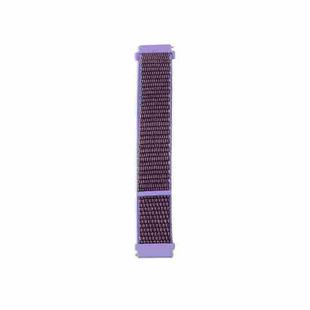 For Samsung Galaxy Watch3 45mm Nylon Loop Watch Band(Lilac)