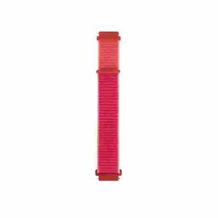 For Samsung Galaxy Watch3 45mm Nylon Loop Watch Band(Garnet)