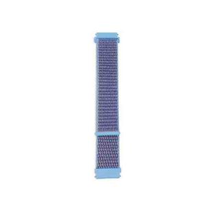 For Garmin Vivoactive 3 Nylon Loop Watch Band(Azure)