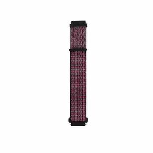 For Garmin Vivoactive 3 Nylon Loop Watch Band(Ripe Berry)