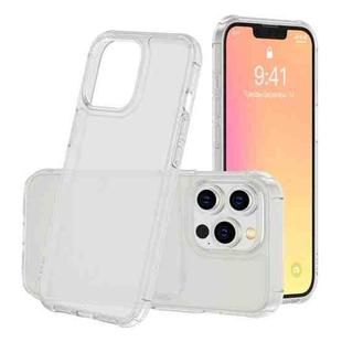 For iPhone 13 Pro Sound Coversion Shockproof Frosted Acrylic Protective Case (Transparent)