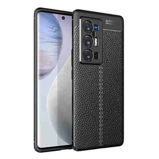 For vivo X70 Pro+ Litchi Texture TPU Shockproof Case(Black)