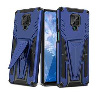 For Xiaomi Redmi Note 9 Pro Super V Armor PC + TPU Shockproof Case with Invisible Holder(Blue)