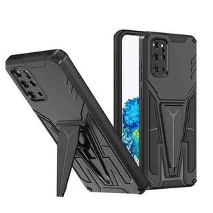 For Samsung Galaxy S20+ Super V Armor PC + TPU Shockproof Case with Invisible Holder(Black)