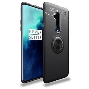 For OnePlus 7T Pro lenuo Shockproof TPU Protective Case with Invisible Holder(Black)