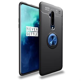 For OnePlus 7T Pro lenuo Shockproof TPU Protective Case with Invisible Holder(Black Blue)