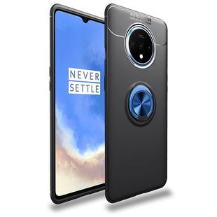 For OnePlus 7T lenuo Shockproof TPU Protective Case with Invisible Holder(Black Blue)