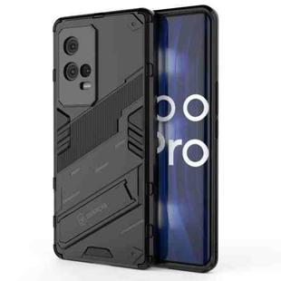 For vivo iQOO 8 Pro Punk Armor 2 in 1 PC + TPU Shockproof Case with Invisible Holder(Black)