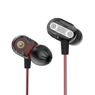 KZ ZSE Standard Version 3.5mm Plug PC Resin Material In-Ear Style Wired Earphone, Cable Length: 1.2m(Black)