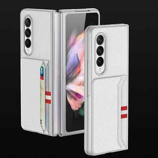 For Samsung Galaxy Z Fold3 5G GKK Ultra-thin Shockproof Leather Protective Case(White)