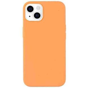 Fully Wrapped Shockproof Silicone Protective Case For iPhone 13(Orange)