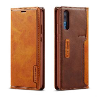 For Huawei P20 Pro LC.IMEEKE LC-001 Series PU + TPU Color Matching Frosted Horizontal Flip Leather Case with Holder & Card Slot(Brown)