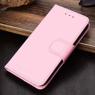 For iPhone 13 Crystal Texture Horizontal Flip Leather Case with Holder & Card Slots & Wallet(Pink)