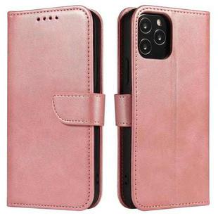 For iPhone 13 mini Calf Texture Buckle Horizontal Flip Leather Case with Holder & Card Slots & Wallet (Rose Gold)