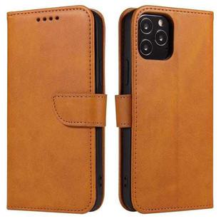 For iPhone 13 Calf Texture Buckle Horizontal Flip Leather Case with Holder & Card Slots & Wallet(Khaki)