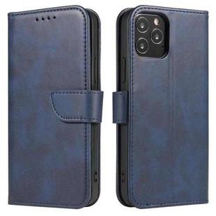 For iPhone 13 Pro Calf Texture Buckle Horizontal Flip Leather Case with Holder & Card Slots & Wallet (Blue)