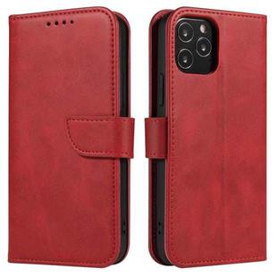 For iPhone 13 Pro Max Calf Texture Buckle Horizontal Flip Leather Case with Holder & Card Slots & Wallet (Red)