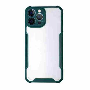 For iPhone 13 Pro Max Acrylic + Color TPU Shockproof Case (Dark Green)