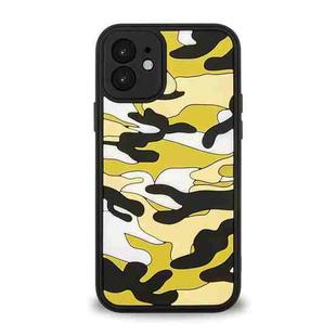 Camouflage Clouds Embossed Skin Feel Silicone Shockproof Case For iPhone 12(Yellow)