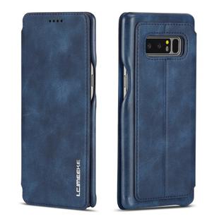 For Galaxy Note 8 Hon Ancient Series Leather Case with Card Slots & Holder & Wallet(Blue)