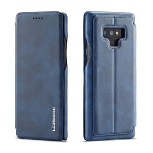 For Galaxy Note 9 Hon Ancient Series Leather Case with Card Slots & Holder & Wallet(Blue)