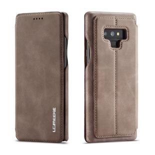 For Galaxy Note 9 Hon Ancient Series Leather Case with Card Slots & Holder & Wallet(Coffee)