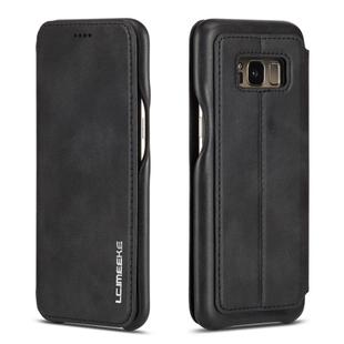 For Galaxy S8 Hon Ancient Series Leather Case with Card Slots & Holder & Wallet(Black)