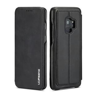 ForGalaxy S9 Hon Ancient Series Leather Case with Card Slots & Holder & Wallet(Black)